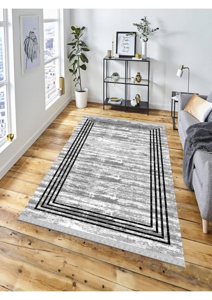 Dekoratif Kaymaz Taban Yıkanabilir Modern Halı DELÜX-1041