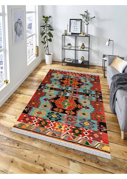 Dekoratif Kaymaz Taban Yıkanabilir Modern Halı DELÜX-2025