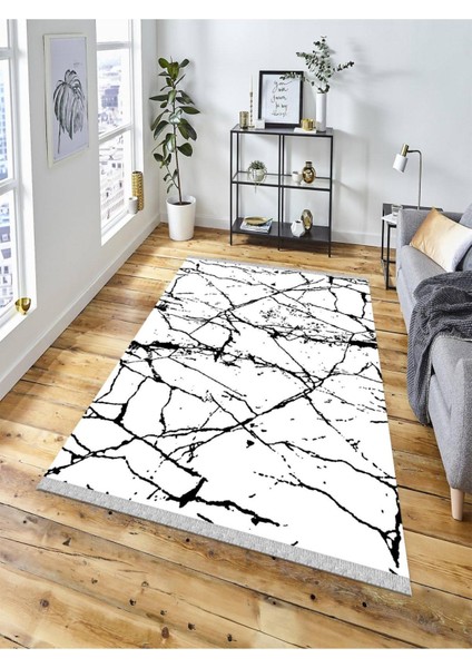 Dekoratif Kaymaz Taban Yıkanabilir Modern Halı DELÜX-3021