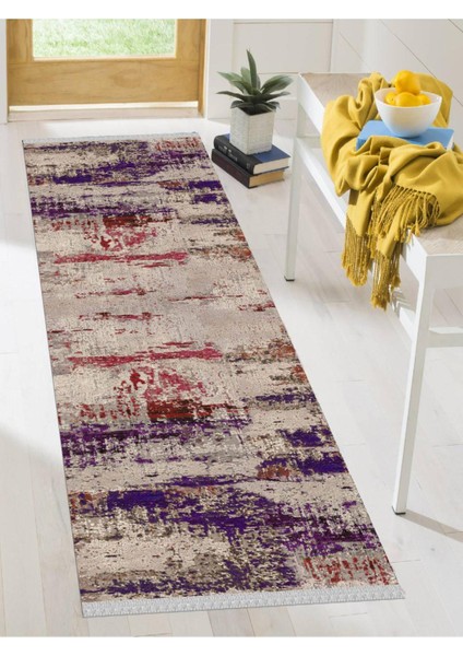 Dekoratif Kaymaz Taban Yıkanabilir Modern Halı DELÜX-4025
