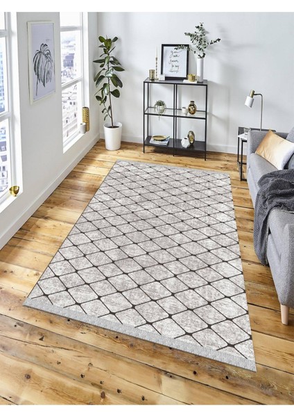 Dekoratif Kaymaz Taban Yıkanabilir Modern Halı DELÜX-3029