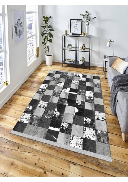 Dekoratif Kaymaz Taban Yıkanabilir Modern Halı DELÜX-4052