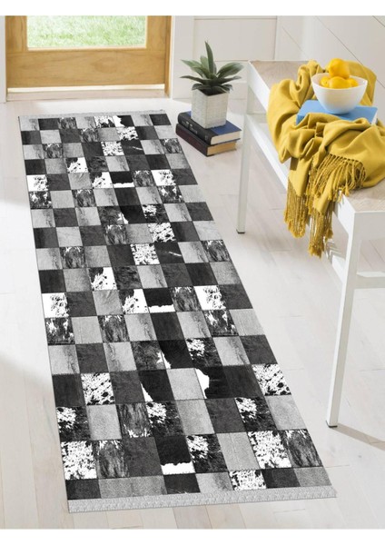Dekoratif Kaymaz Taban Yıkanabilir Modern Halı DELÜX-4052