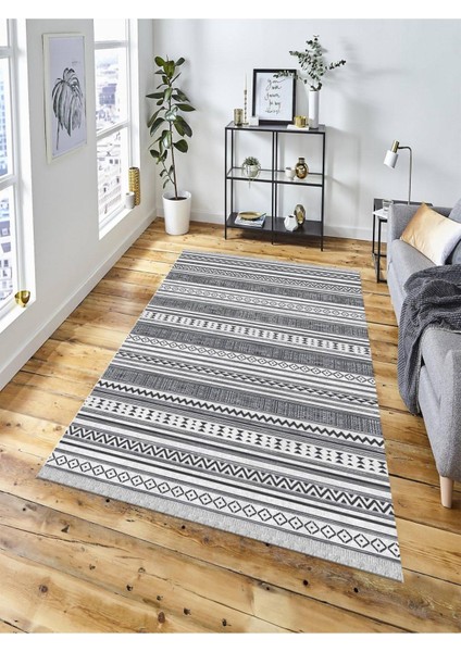 Dekoratif Kaymaz Taban Yıkanabilir Modern Halı DELÜX-4085