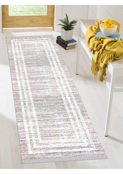 Dekoratif Kaymaz Taban Yıkanabilir Modern Halı DELÜX-4091