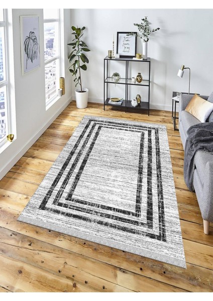 Dekoratif Kaymaz Taban Yıkanabilir Modern Halı DELÜX-4092