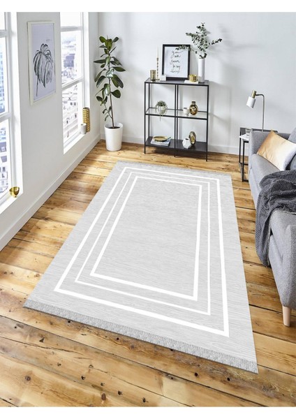 Dekoratif Kaymaz Taban Yıkanabilir Modern Halı DELÜX-5046