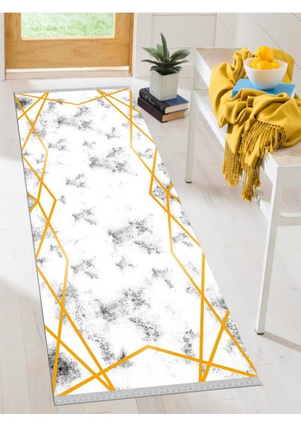 Dekoratif Kaymaz Taban Yıkanabilir Modern Halı DELÜX-5033