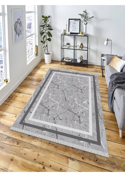 Dekoratif Kaymaz Taban Yıkanabilir Modern Halı DELÜX-5039