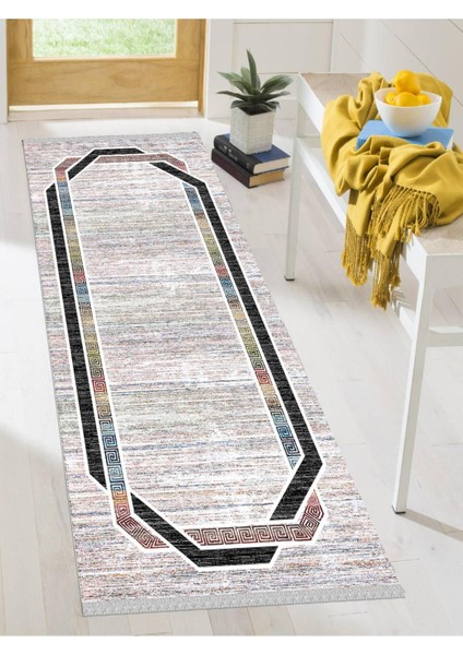Dekoratif Kaymaz Taban Yıkanabilir Modern Halı DELÜX-6040
