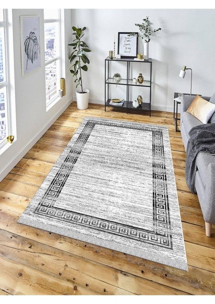 Dekoratif Kaymaz Taban Yıkanabilir Modern Halı DELÜX-6041