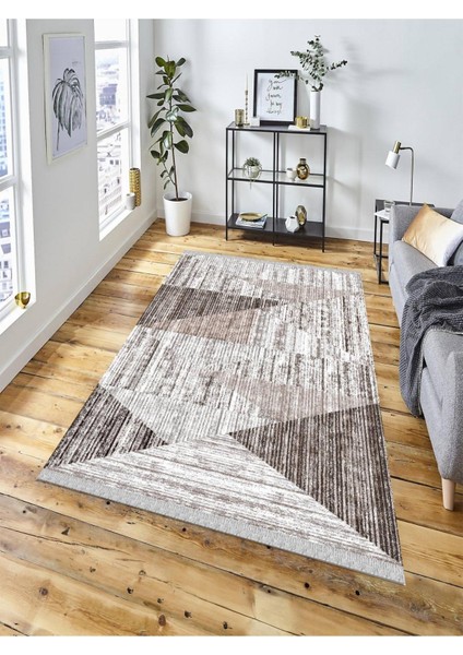 Dekoratif Kaymaz Taban Yıkanabilir Modern Halı DELÜX-6047