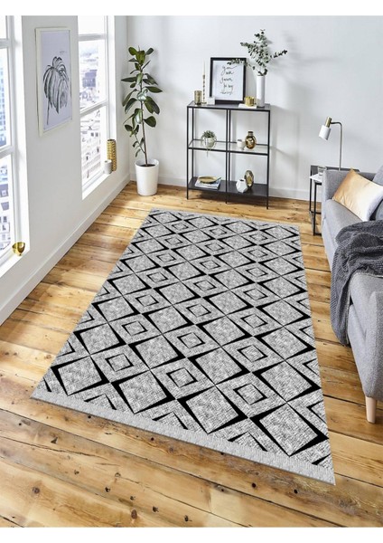 Dekoratif Kaymaz Taban Yıkanabilir Modern Halı DELÜX-6066