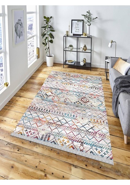 Dekoratif Kaymaz Taban Yıkanabilir Modern Halı DELÜX-6089