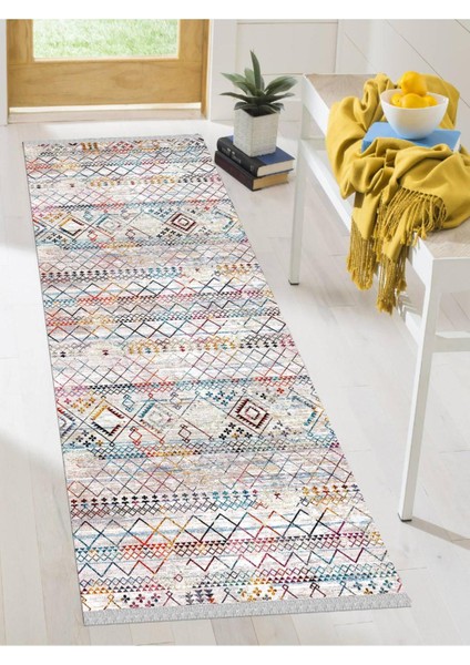 Dekoratif Kaymaz Taban Yıkanabilir Modern Halı DELÜX-6089