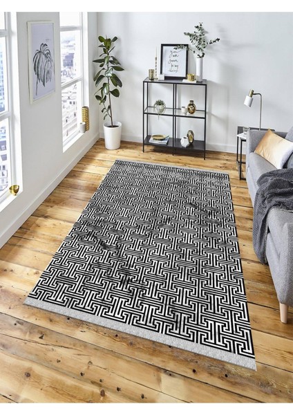 Dekoratif Kaymaz Taban Yıkanabilir Modern Halı DELÜX-6059