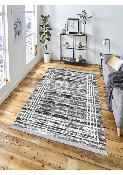 Dekoratif Kaymaz Taban Yıkanabilir Modern Halı DELÜX-1042