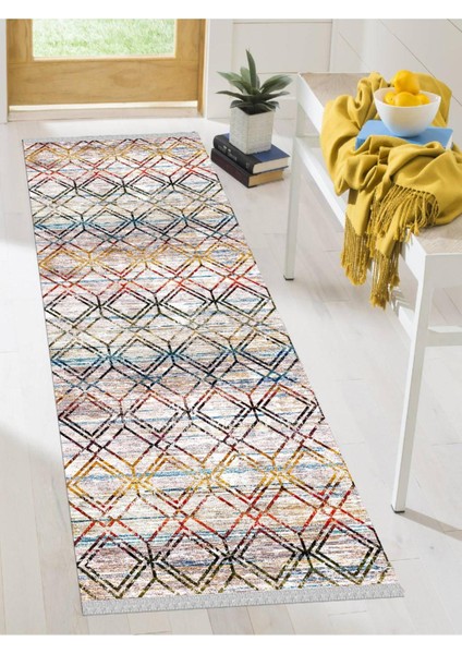 Dekoratif Kaymaz Taban Yıkanabilir Modern Halı DELÜX-6091