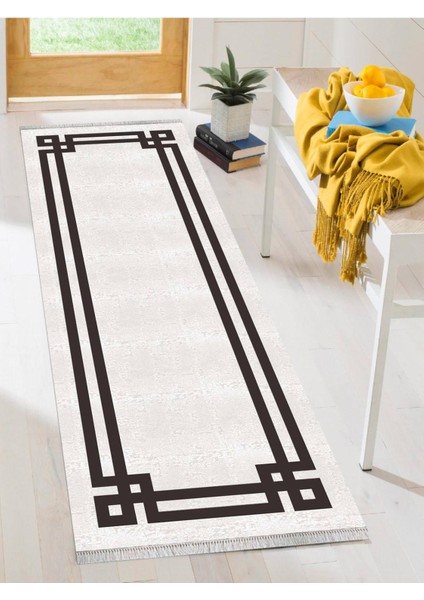 Dekoratif Kaymaz Taban Yıkanabilir Modern Halı DELÜX-7016