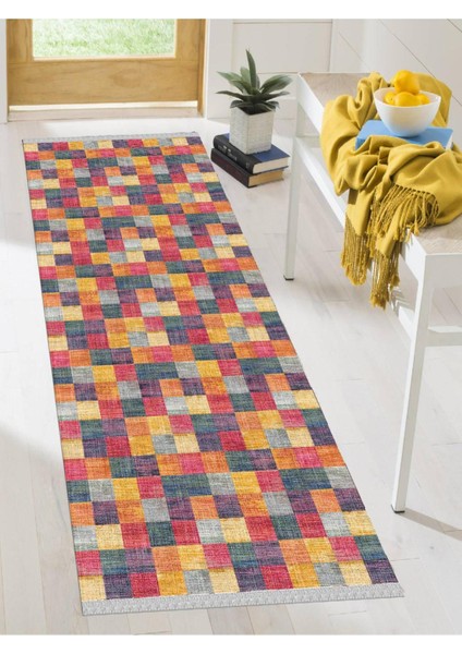 Dekoratif Kaymaz Taban Yıkanabilir Modern Halı DELÜX-6080