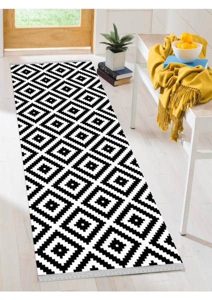 Dekoratif Kaymaz Taban Yıkanabilir Modern Halı DELÜX-7008
