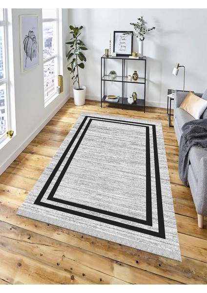 Dekoratif Kaymaz Taban Yıkanabilir Modern Halı DELÜX-8022