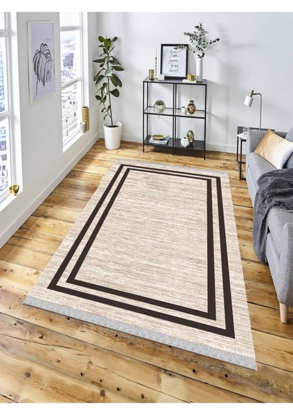 Dekoratif Kaymaz Taban Yıkanabilir Modern Halı DELÜX-8021