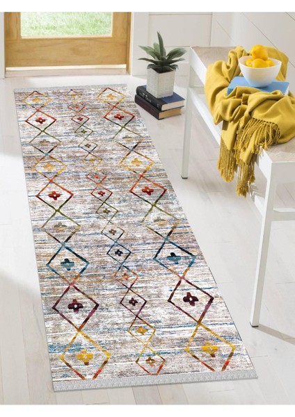Dekoratif Kaymaz Taban Yıkanabilir Modern Halı DELÜX-1012