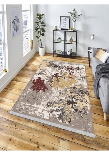 Dekoratif Kaymaz Taban Yıkanabilir Modern Halı DELÜX-5027