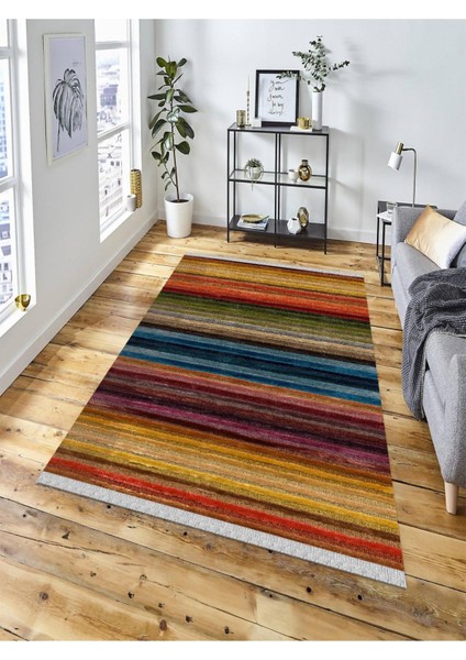 Dekoratif Kaymaz Taban Yıkanabilir Modern Halı DELÜX-4014