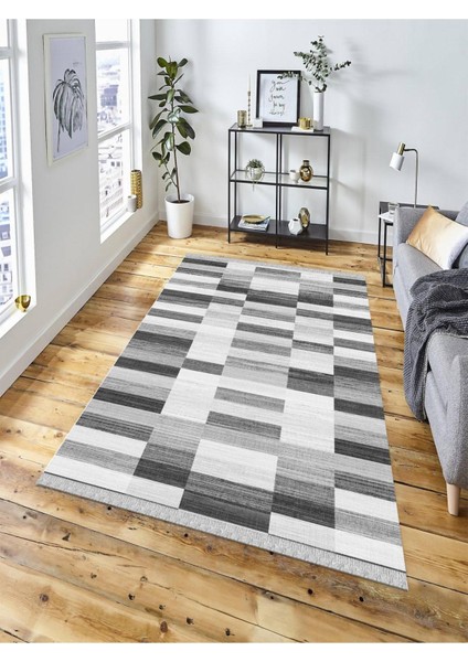 Dekoratif Kaymaz Taban Yıkanabilir Modern Halı DELÜX-3037
