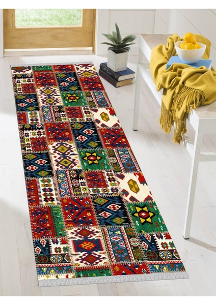 Dekoratif Kaymaz Taban Yıkanabilir Modern Halı DELÜX-4064