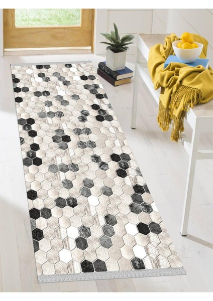 Dekoratif Kaymaz Taban Yıkanabilir Modern Halı DELÜX-4056