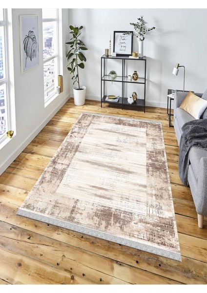 Dekoratif Kaymaz Taban Yıkanabilir Modern Halı DELÜX-6027