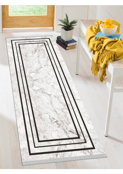 Dekoratif Kaymaz Taban Yıkanabilir Modern Halı DELÜX-5048
