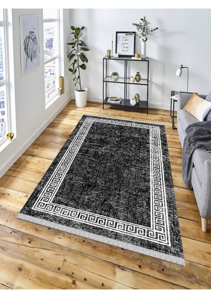 Dekoratif Kaymaz Taban Yıkanabilir Modern Halı DELÜX-6011