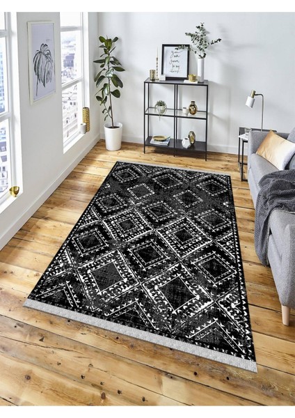 Dekoratif Kaymaz Taban Yıkanabilir Modern Halı DELÜX-5022