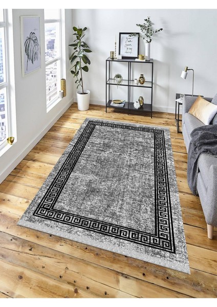 Dekoratif Kaymaz Taban Yıkanabilir Modern Halı DELÜX-6010