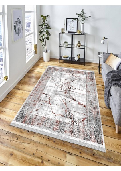 Dekoratif Kaymaz Taban Yıkanabilir Modern Halı DELÜX-6025