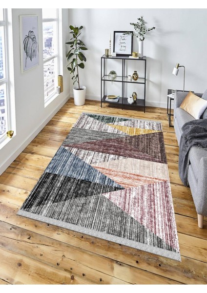 Dekoratif Kaymaz Taban Yıkanabilir Modern Halı DELÜX-6048