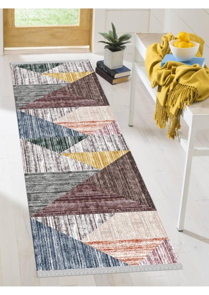 Dekoratif Kaymaz Taban Yıkanabilir Modern Halı DELÜX-6048