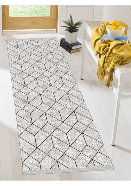 Dekoratif Kaymaz Taban Yıkanabilir Modern Halı DELÜX-6078