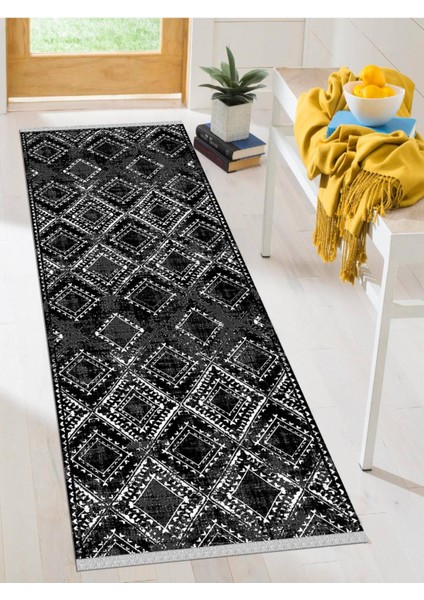 Dekoratif Kaymaz Taban Yıkanabilir Modern Halı DELÜX-5022