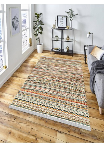 Dekoratif Kaymaz Taban Yıkanabilir Modern Halı DELÜX-6074