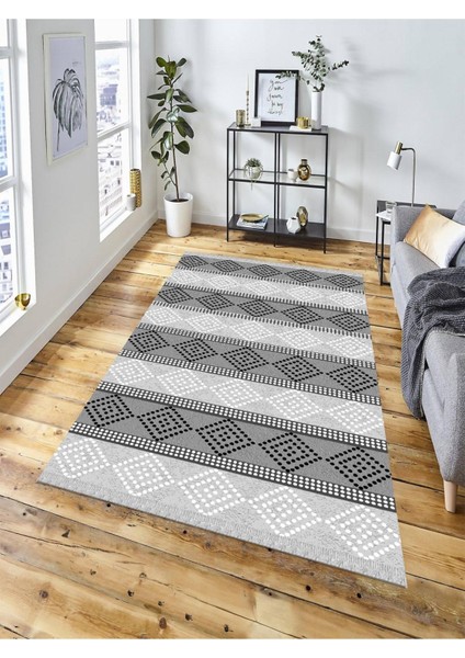 Dekoratif Kaymaz Taban Yıkanabilir Modern Halı DELÜX-6092
