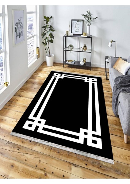 Dekoratif Kaymaz Taban Yıkanabilir Modern Halı DELÜX-7021