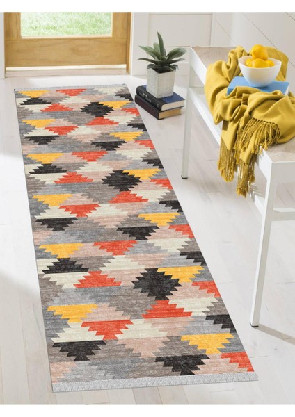Dekoratif Kaymaz Taban Yıkanabilir Modern Halı DELÜX-6098