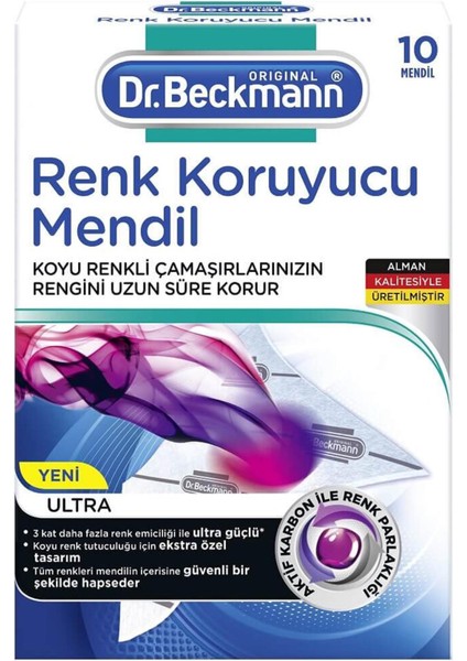 Dr. Beckmann Renk Koruyucu Mendil 10'lu