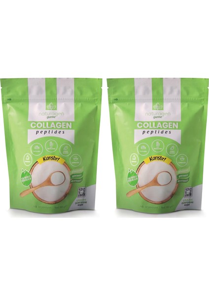 2'li Gurme %100 Saf Collagen Peptides 150 gr (tip 1&tip 3 Sığır Peptit ) 2 X150 gram