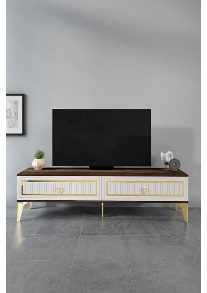 150 cm Trend Mdf Mebran Kapak Ekru Ceviz Gold